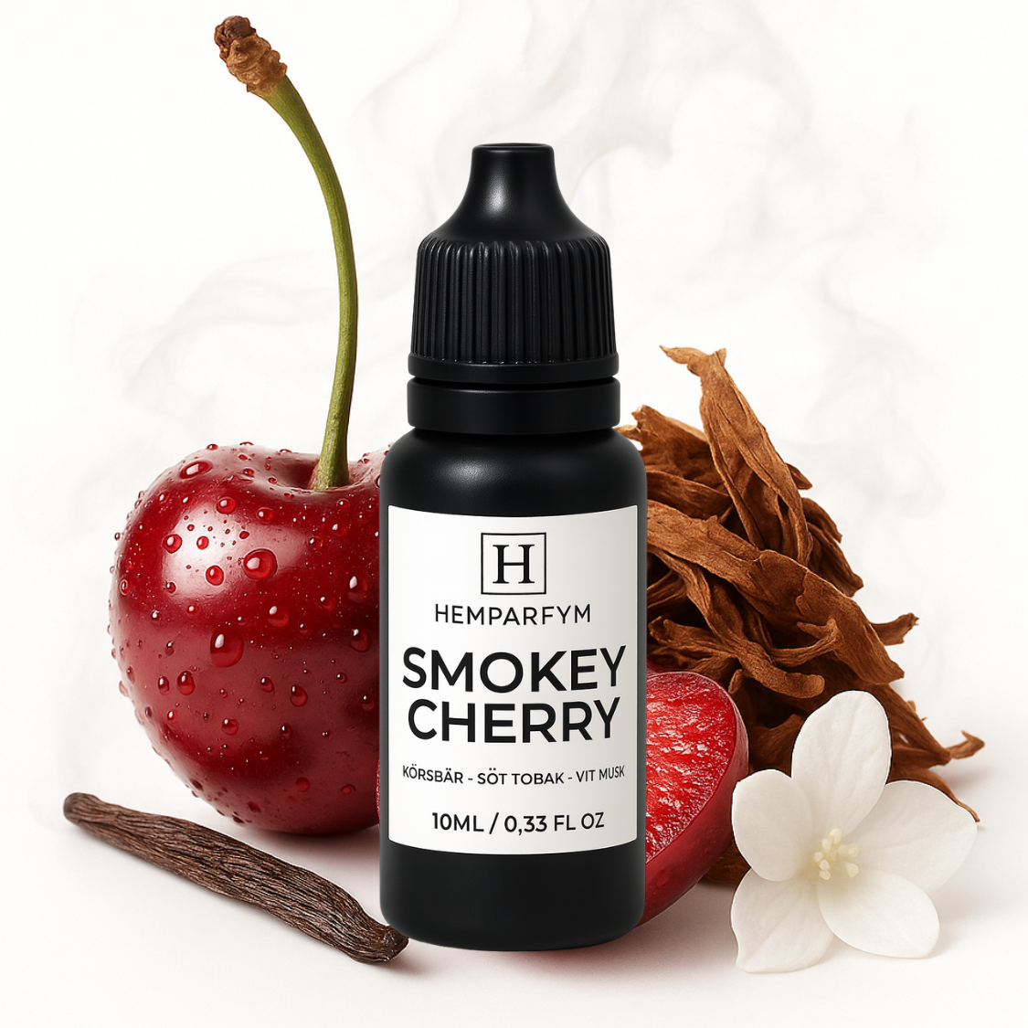 Smokey Cherry | Eterisk Långvarig Olja för Diffusers och Aromaterapi